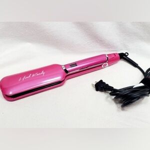 Head Kandy Revolution Miss Priss Nano Ceramic infrared Plates Flat Iron Pink NEW